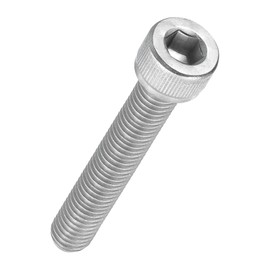 Kozelo Pack of 5 Cylinder Screws with Hexagon Socket - [M8-1.25 x 45 mm] 304 Stainless Steel Full Thread Allen Screw for Electric Motor 3D Printing Fan Motor Replacement, Silver