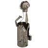 WINE BODIES Business Man Metal Wine Bottle Holder, Charcoal