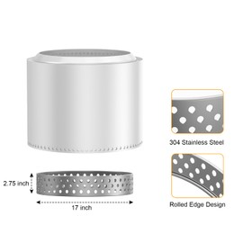 AJinTeby 19.5" Fire Pit Stand for Solo Stove Bonfire Firepit, 304 Stainless Steel Stand Use on Other Outdoor Fireplace and Camping Accessories