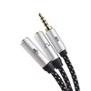 Cable Matters 2-Pack 3.5mm Male to Dual Female Headphone Splitter