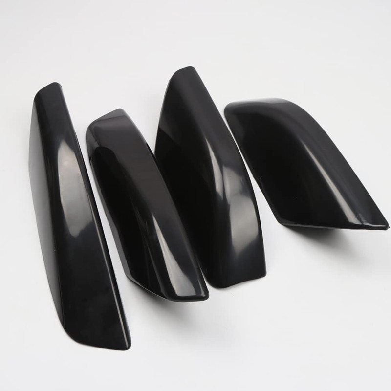HIGH FLYING Black Roof Rails Rack Leg Cover End Cap