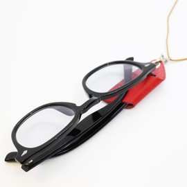 Eight Tokyo N-20 Glasses Holder, Japanese Leather, Sunglasses Holder, Necklace, Sustainable Material, red