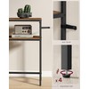 VASAGLE Console Table, 2-Tier Narrow Sofa Table with 2 Shelves,