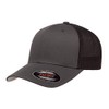 Flexfit unisex adult Trucker Mesh Fitted - 2-tone Cap, Charcoal/Black,