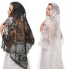 BYUTFA Lace Veil Mantilla Catholic Veil Elegant Floral Pattern Soft