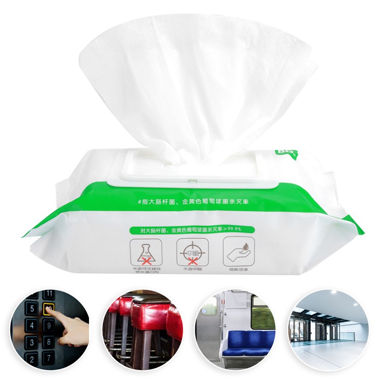 80pcs Ultra-Soft Cleansing Wet Wipes Draw Off Packing Family Affordable