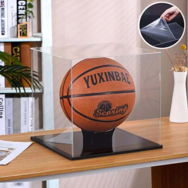 Clear Acrylic Display Case UV Protected Acrylic Basketball Holder, Display