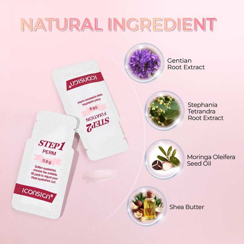 Lash Lift Kit with Glue Balm, Single Sealed Packaging Eyelash