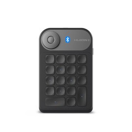 HUION Bluetooth 5.0 Keydial Mini K20, KD100 2.0 Kabellose Tastatur mit Dial Controller + 18 Benutzerdefinierten Tastaturen für Stift-Display, Tragbare Tastatur für Zeichentablett, PC, Laptop, Mac