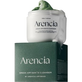 Alencia Green Rice Cake Cleanser – Moisturizing & Brightening with Rice Water, Rice Powder, and Green Tea, Vegan & Cruelty-Free