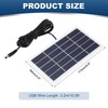 sourcing map 5V 2W 0.4A Mini Solar Panels, 3.2m Wire
