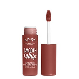 NYX PROFESSIONAL MAKEUP Smooth Whip Crema de Labios Mate, Larga Duración, Hidratante, Lápiz Labial Líquido Vegano - Latte Foam (Malva Rosado)
