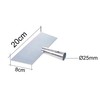 Aqbau® Ice Scraper with Handle Galvanised 20 cm Sharp Ice