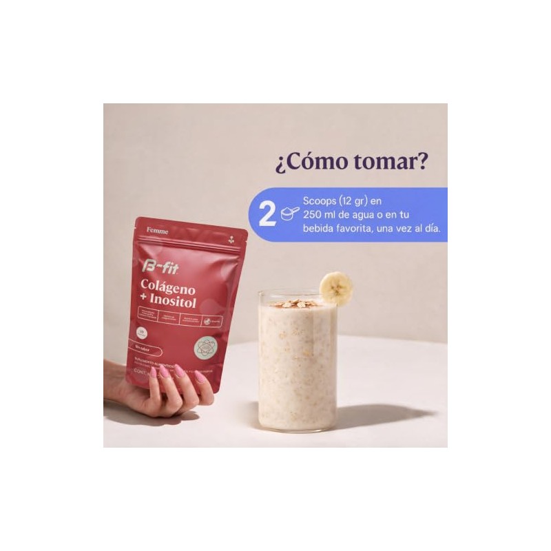 B-FIT Colágeno + Myo D-Chiro Inositol 40:1 en Polvo Suplemento
