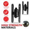 2 Pack Heavy Duty Outdoor Gate Hinges with Sealed Bearings,