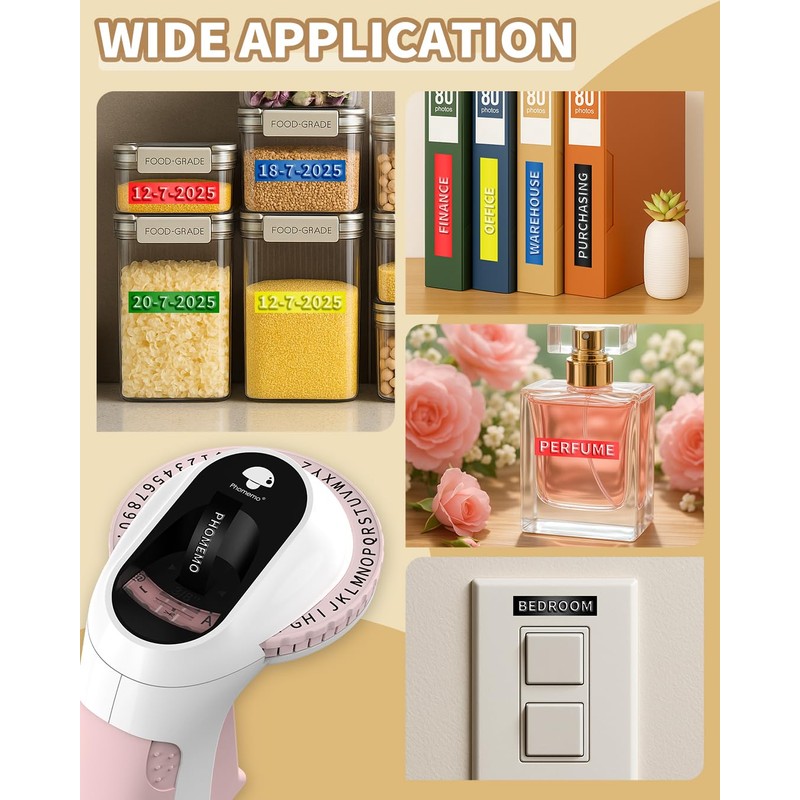 Phomemo Embossing Label Tape Replacement for Dymo Embossing Label Maker