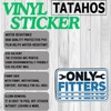 (3Pcs) Only Fitters Sticker – Funny Pipefitter Vinyl Decal for