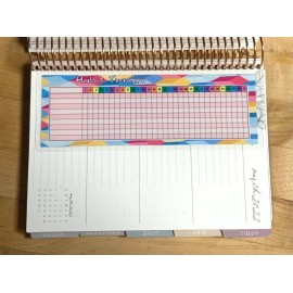 Handmade Monthly Habit Tracker Short Dashboard for use with ErinCondren A5 Coil Spiral