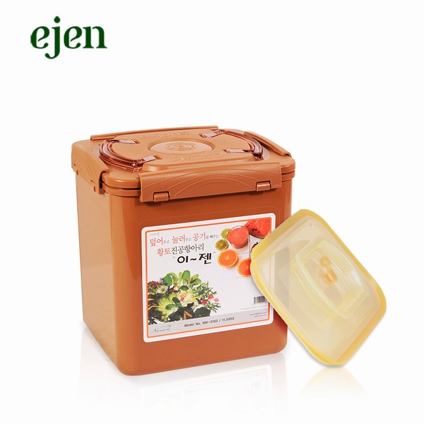 Now red clay vacuum jar square 11.5 liter / 이젠