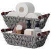 GRANNY SAYS Wicker Storage Baskets for Shelves, Pack of 2