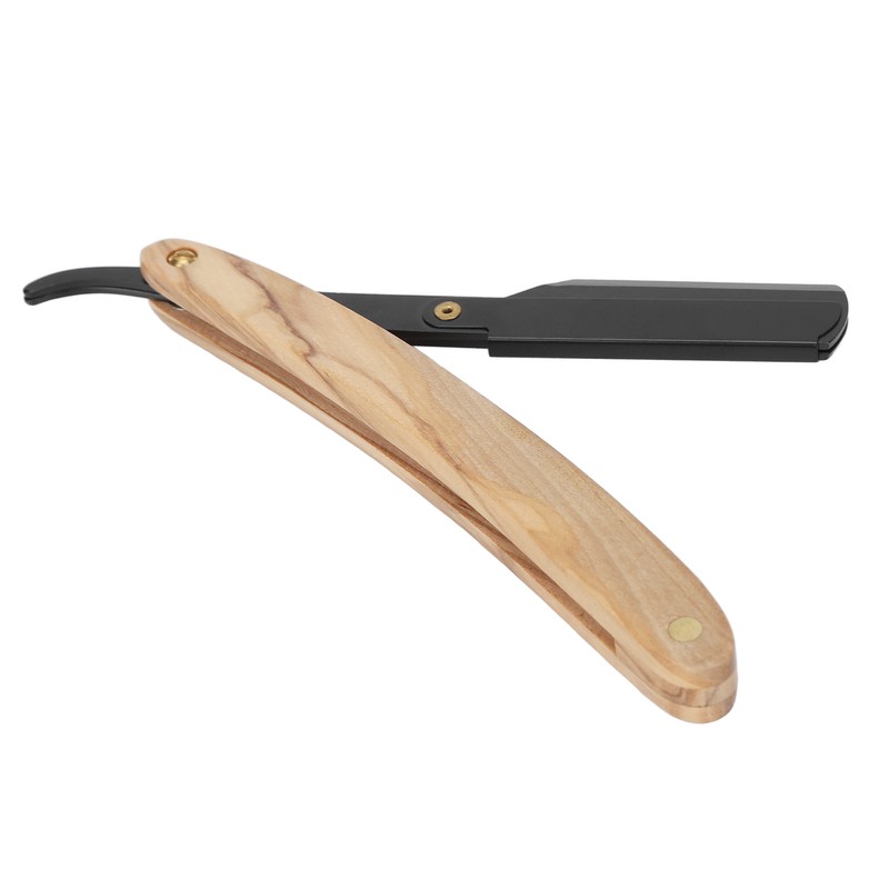 Straight Edge Razor Men Home Portable Stainless Steel Barber Folding