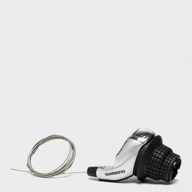 Shimano RS47 Tourney Revo Shifter - Silver, 3 Speed