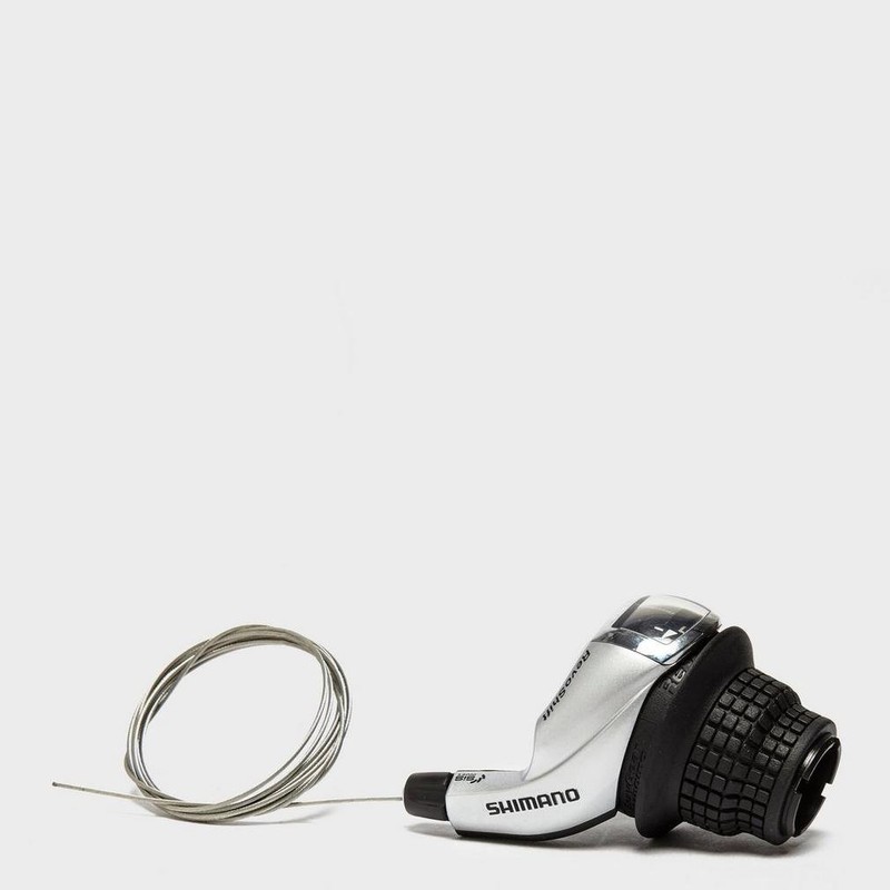 Shimano RS47 Tourney Revo Shifter - Silver, 3 Speed