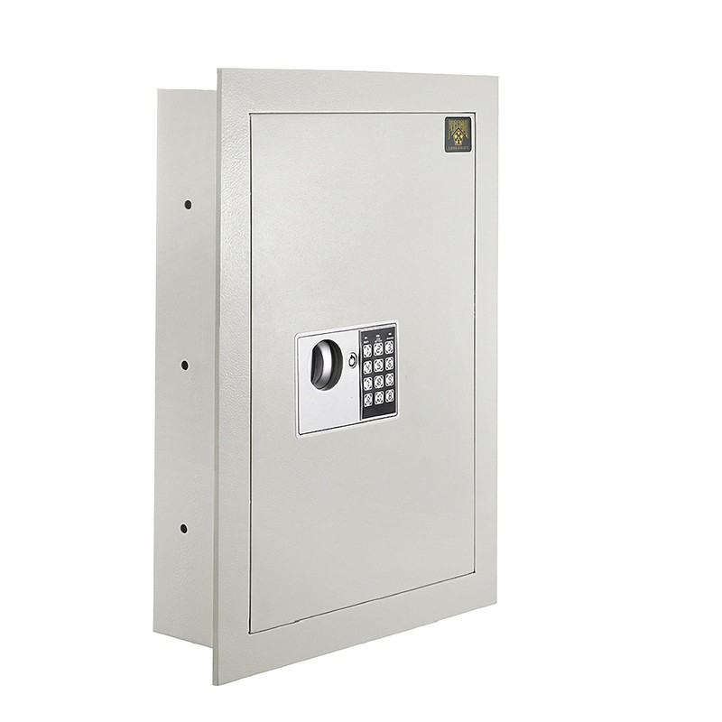 In-Wall Safe with Keypad and 2 Manual Override Keys -