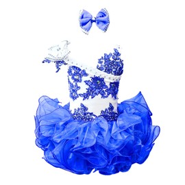 EAGERET Handmade Toddler Pageant Dresses Tutu Cupcake Dress Newborn Princess Baby Girl Birthday Party Gowns(4T)