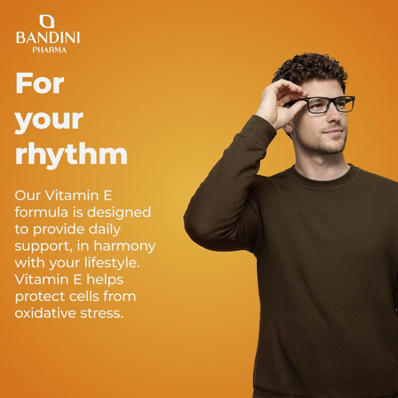 Bandini® Vitamin E - 360 Vegetarian Tablets - Natural Pure