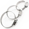 Hose Clips Pipe Clamps 50-70mm (Pack of: 2) Pack of: