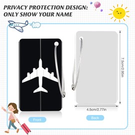 Yizhet Pack of 6 Suitcase Tags, Aluminium Luggage Tags, Suitcase Tags with Address Tag, Stainless Steel Cable, Waterproof Luggage, Handbag, Tag Suitcase Bag Labels (Black, Silver, Green)