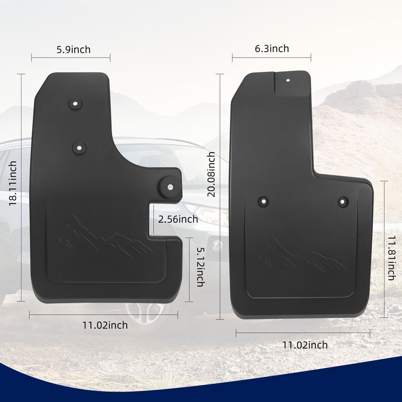 AULESSE Mud Flaps Splash Guards Compatible with Bronco 2/4-Door Accessories