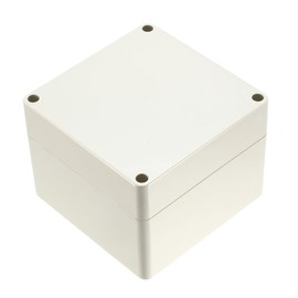 sourcingmap 120x120x90mm Electronic Waterproof IP65 Sealed ABS Plastic DIY Junction Box Enclosure Case Gray