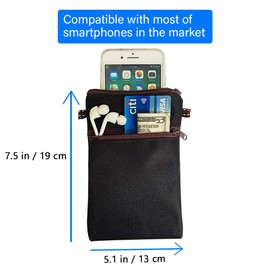 Tainada Women Crossbody Shoulder Travel Zippered Wallet Purse Clutch Phone Bag w/Detachable Strap (Hippo Pattern Black)