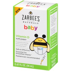 Zarbee's Naturals Baby Vitamin D Supplement, 0.47 Fluid Ounce