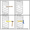 Drywall Anchor kit,40 Pieces M6x60mm Plastic Expander Anchor Screw Hole