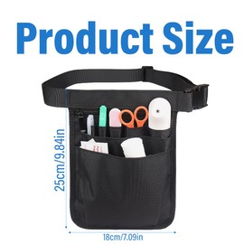 OIGWBPH Belt Bag Work Retail, Tool Bag for Men and Women, Nurse Belt Bag, Nurse Bag with Adjustable Belt, Scissors Care Set Accessories, Tool Box