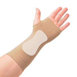 Medically Approved Carpal Gel Sleeve - As Supplied to UK Hospitals for use after Carpal Tunnel/Hand Surgery Small/Medium, Left