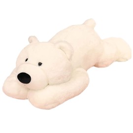 ronivia Weighted Stuffed Animals, Weighted Bear Stuffed Animal Toy Cute White Bear Plush Pillow Weighted Plush Animals Toy, 11.8"