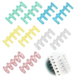 Samcos Binder Rings, Set of 10, 5 Colors, 5 Holes, 0.5 inches (12 mm), Leaf Binder Ring, Book Ring, Binding Ring, Organization, A4, File Bookmaking, Plastic, Material Storage