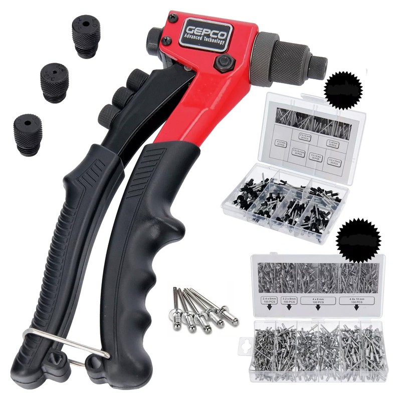 GEPCO Professional Blind Rivet Pliers Pop Rivet Pliers Set with