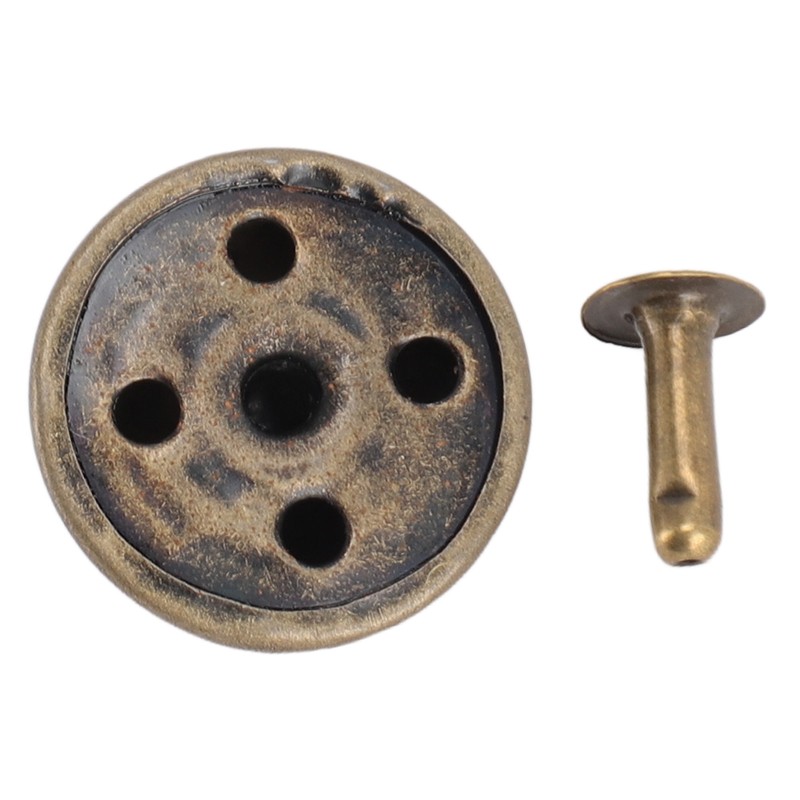 100 Sets Mushroom Rivets Stud 22mm DIY Iron Cone Spikes
