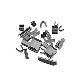 EMSea 12 Set of Zipper Fittings, Repairing for 3#5#8#10# Metal Zipper (Bronze, Gun Black, Nickel White)