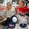 Denture Case Absolutely Leak-Proof Bath For Traveling With Mirror Brush