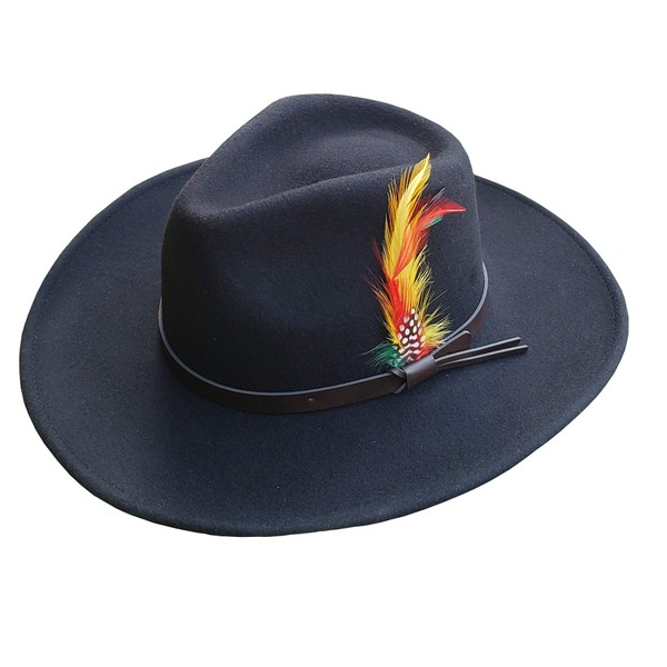 Different Touch Outback Crushable Wool Cowboy Wide Brim Western Hats