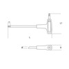 Beta 970706 Model 97 TTX06 Offset Torx Key with Handles
