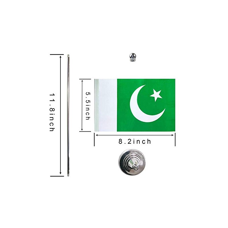 GentleGirl.USA Mini Country Table Flags (Pakistan)