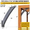 Heavy Duty 45 Degree Angle Support Bracket 2"×4" (Actual: 1.5"×3.2")