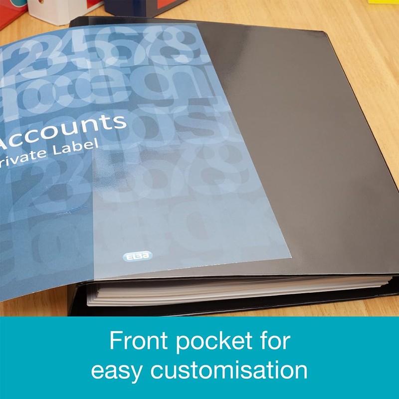 Elba Vision A4 25 mm 4 Ring Binder - Blue